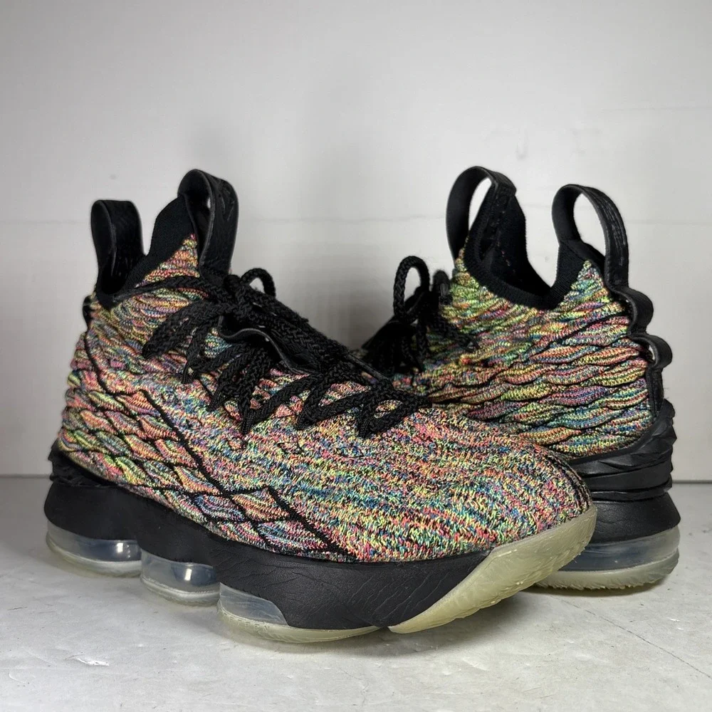 Size 5Y Nike LeBron 15 Four Horsemen (GS) Sneakers 922811-901